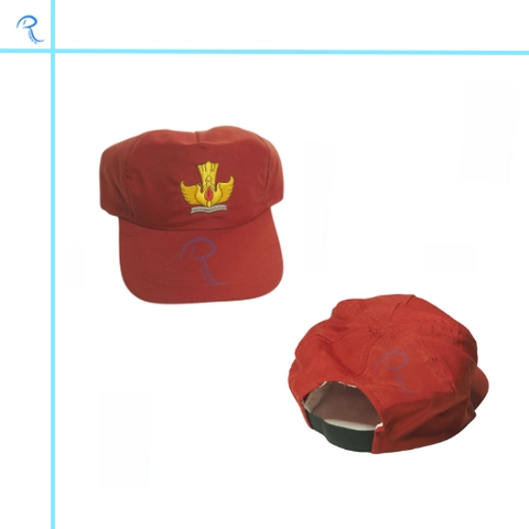 Remaja Cipaera - Topi SD Merah Bahan Biasa Karet Remaja Cipaera