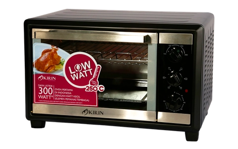 UTAMAMEGA - Kirin KBO200RAB Oven Listrik Low Watt Kapasitas 20L Dengan Rotisseri