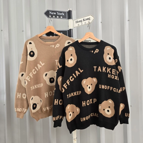 Mirani - Takkep Bear - Sweater Rajut Wanita Kekinian Korean Style