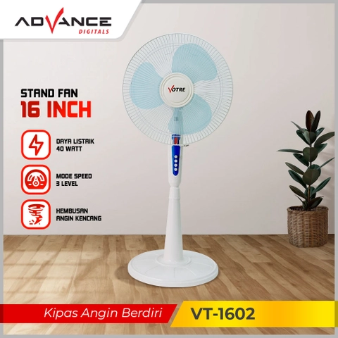 Advance Digitals Indonesia - Kipas Angin Berdiri VT1602 / VT-1602 Votre 16 inch Stand Fan