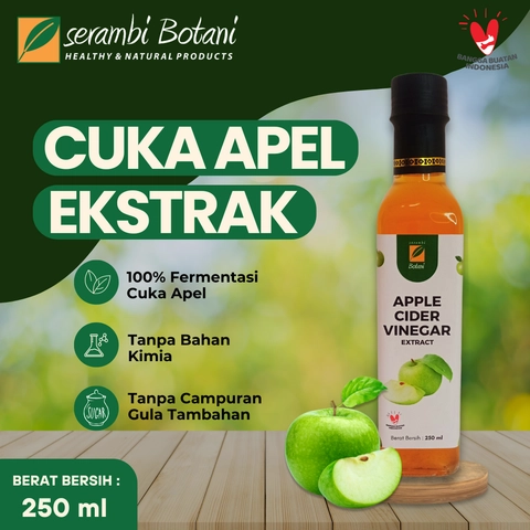 SERAMBI BOTANI - Cuka Apel Ekstrak Apple Cider Vinegar Original