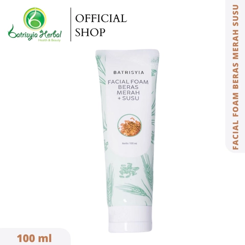 Batrisyia - Facial Foam Beras Merah + Susu 100ml