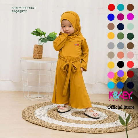 Kakakeyza official - Gamis anak jumsuites set hijab untuk anak usia 1 sd 7 tahun
