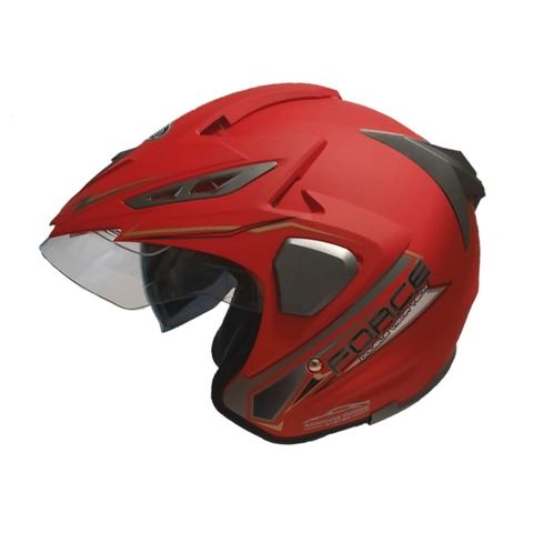 KJU - Helm Force F02 Smartlock - Red Ferra Doff