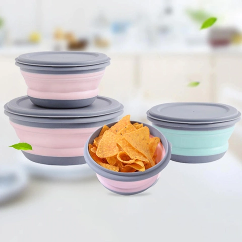 RUMAH RAYA - Kotak Makan Foldable Bento Lunch Box 3 PCS - B1