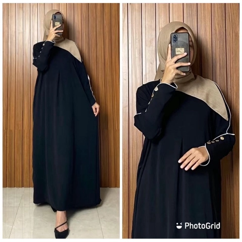 MEQA DAILY - MEGA DAILY - Abaya Habibah Dress Gamis Wanita