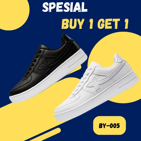 Koekita - Spesial Buy 1 Get 1 Sepatu Kets Sneakers Pria Dan Wanita New Trendy Daily Fashion BY-05