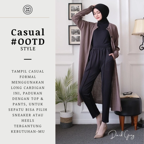 Modesee - Long Cardigan Button