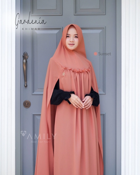 BUY 1 GET 1 Gardenia Khimar - AMILY HIJAB