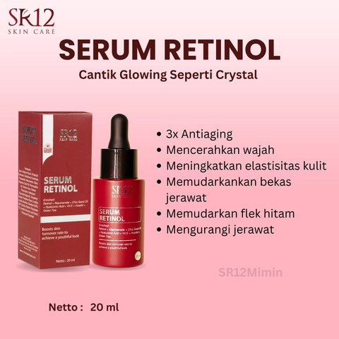 SR12 Jawa Barat - SR12 Serum Retinol Mengencangkan Kulit dan Mencerahkan Kulit