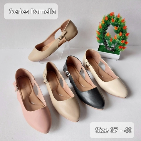 Nayla - Sepatu Wanita Flatshoes Bahan Impor Size 37-40 Series Damelia
