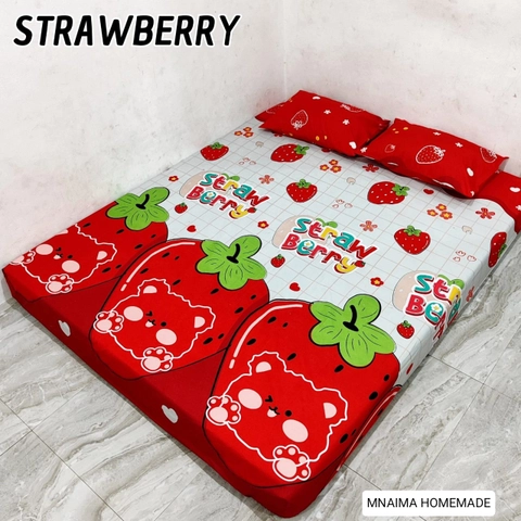 MNAIMA - Sprei Homemade Motif Strawberry