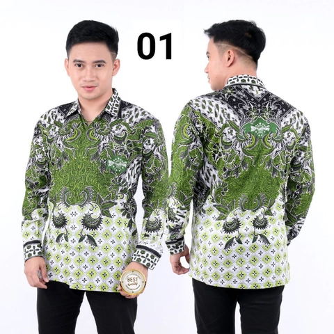 Kois Batik - KEMEJA BATIK NU TERBARU TERVIRAL HIJAU KOMBINASI
