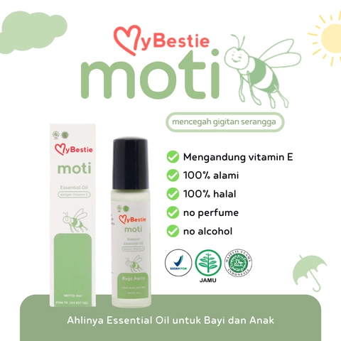 MyBestie Official - MyBestie Moti - Essential Oil Menjaga Bayi dari Gigitan Nyamuk