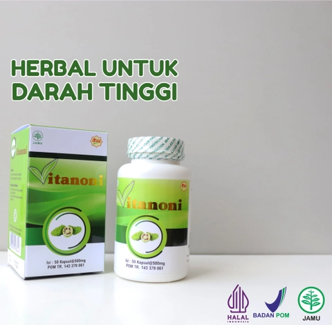 Elhafidz Herbal - Vitanoni Mengurangi darah tinggi-Hipertensi dengan ekstrak mengkudu