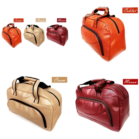 Lanc Fashion - Tas Pesawat Travel Murah Kulit Smile Circle New Big