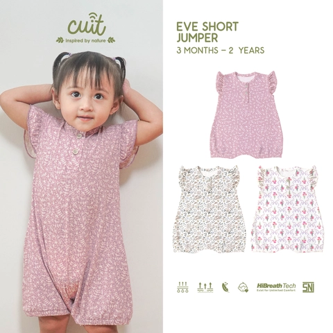 Kintakun Baby - [PRODUK BARU] Eve Short Jumper Motif Floral - Pakaian Anak Perempuan Motif Bung
