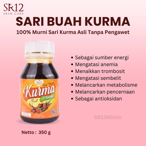 SR12 Jawa Barat - SR12 Sari Kurma Asli Tanpa Pemanis Menaikkan Trombosit Darah