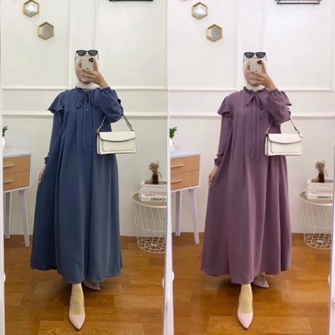 Jembar - Thalita Dress Gamis Wanita Terbaru Crinkle Airflow Premium