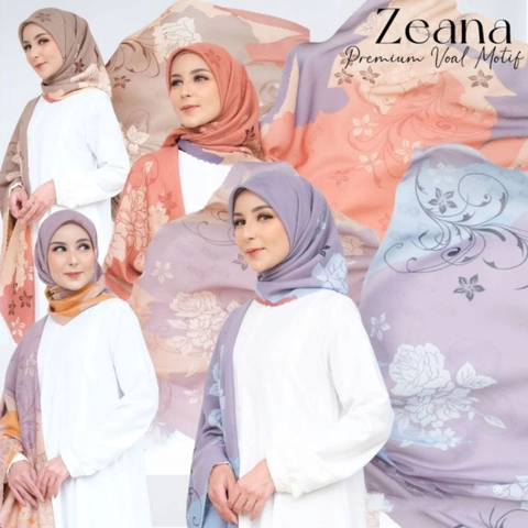 Zeana Premium Voal Motif - Segi Empat Motif Lasercut