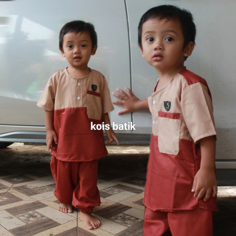 Kois Batik - Baju muslim anak setelan baju dan celana bagus