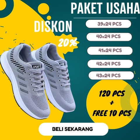 Koekita - Paket Usaha Sepatu Kets Sneakers Sport Pria Jhon KC-01