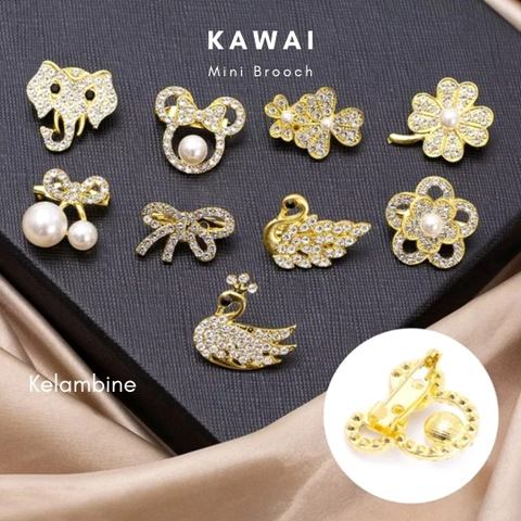 Kelambine - Kawai Mini Brooch Bros Lucu Mini by Kelambine