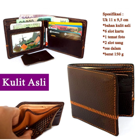 Lanc Fashion - Dompet Pendek Kulit Pria Fourth Brown