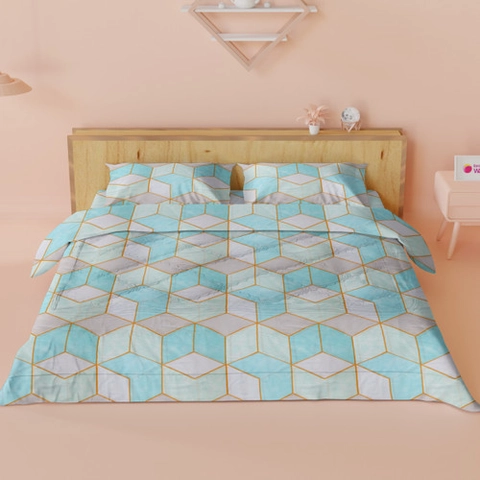 Galeripuko - Sprei Marble Tosca - Sprei Katun Ukuran 180 Kasur King
