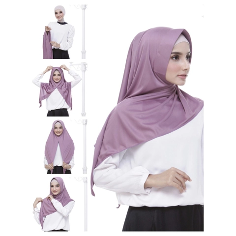 Almadany - Hijab Segitiga Instant pet Halus