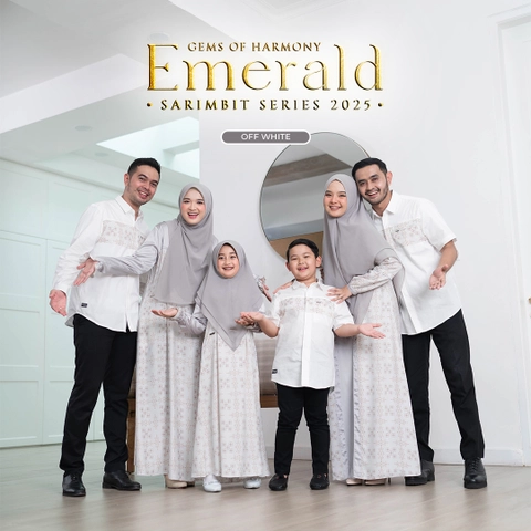 Yasmeera Official - Sarimbit 2025 Emerald Series Warna Off White