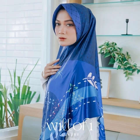 Sakura Baru - [New Launching] X Willofi - Hijab Bergo Instan Daily Motif Camelia Pad Jumbo