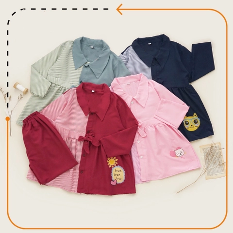 Neira - Setelan Baju Anak Perempuan Yemima 1-9th Baju Muslim Anak