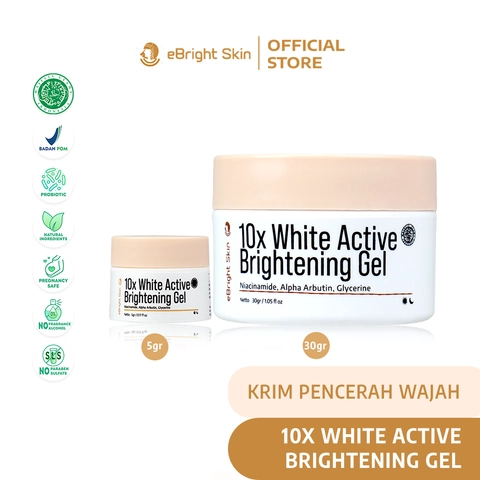 eBright Skin - Cream Pencerah Wajah - 10x White Active Brightening Gel
