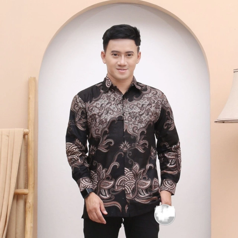 Batik Berjaya - Kemeja lengan panjang Batik samanta