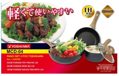 UTAMAMEGA - Yoshikawa panci set Marble Awet Dan Murah