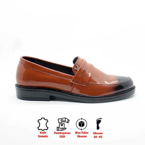 eastbrook - HASHIRA CASUAL MEN THE ELITE SERIES GLOSSY LEATHER RUBBER SOLE