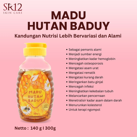 SR12 Madu Hutan Baduy Mengatasi Asam Urat Rematik Anemia Osteoporosis Batu Ginjal Meningkatkan Imun