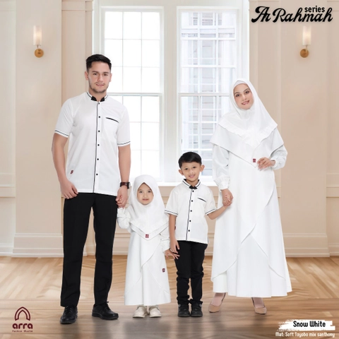 Arra - Baju Sarimbit Ar Rahmah 02 White Snow