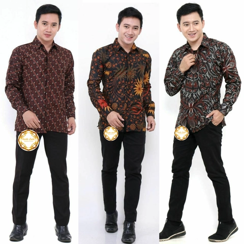Rambe Batik Indonesia - Batik Kemeja Rambe Batik Indonesia - Batik Printing - Unggul Jaya Tebal Halus dan Tidak Luntur - KU2