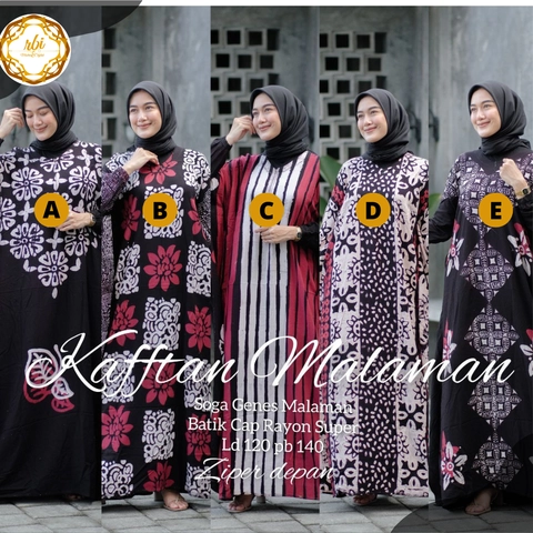 Rambe Batik Indonesia - Batik Kafftan Malaman Soga Genes Premium
