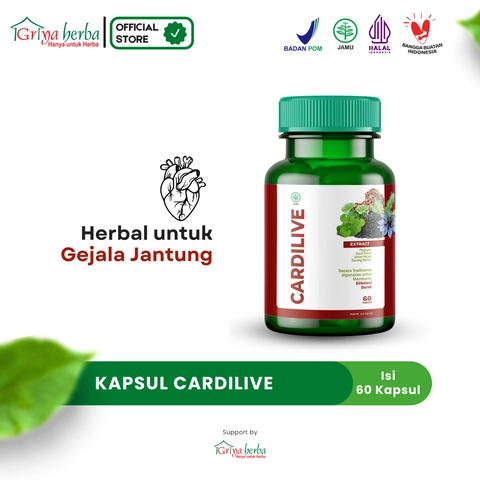 Griya Herba - Cardilive Obat Herbal Membantu Melancarkan Sirkulasi Darah Liver Halal BPOM