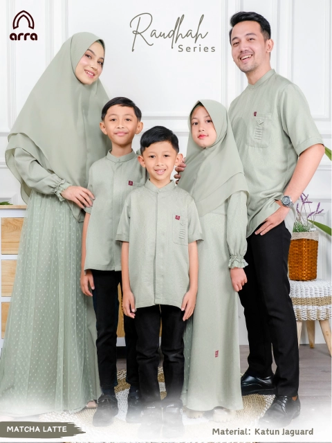 Arra - [PO] Baju Sarimbit Raudhah Matcha