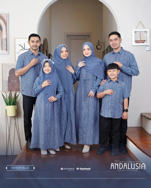 Yasmeera Official - SARIMBIT 2026 ANDALUSIA SERIES WARNA INFINITY BLUE