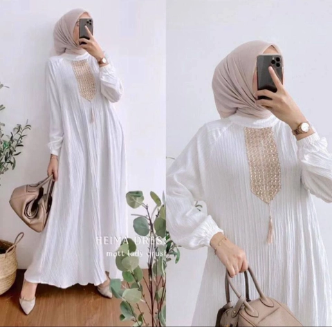 Khisna collection - Dress heima renda putih BW