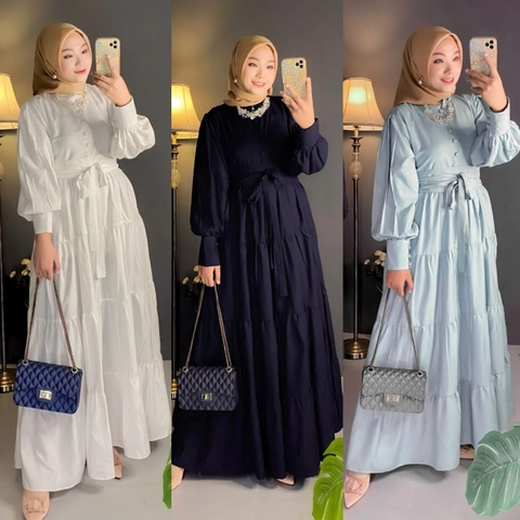 [B1G1] BELI 1 GRATIS 1 Baju Gamis Wanita Renata Dress (Permium Quality)