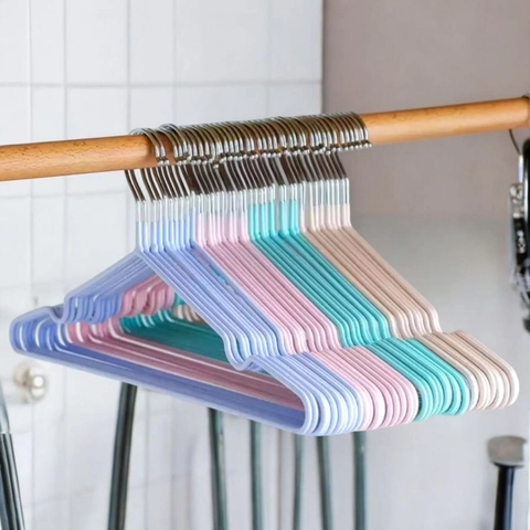 Alcante - Hanger baju gantungan baju dewasa anti karat isi 10 pc