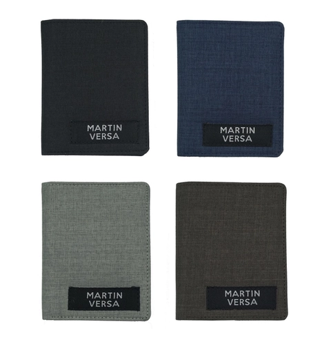 Martin Versa - Martinversa WL17 Dompet Lipat Uang Persegi Man Wallet Kain Kanvas