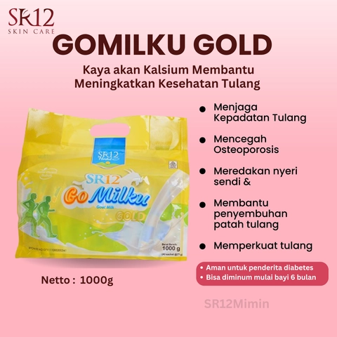 SR12 Gomilku Gold Susu Kambing Etawa Tinggi Kalsium Dan Neurotropik Menyehatkan Tulang Dan Syaraf 10
