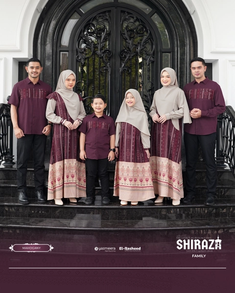 Yasmeera Official - SARIMBIT 2026 SHIRAZA SERIES WARNA MAHOGANY